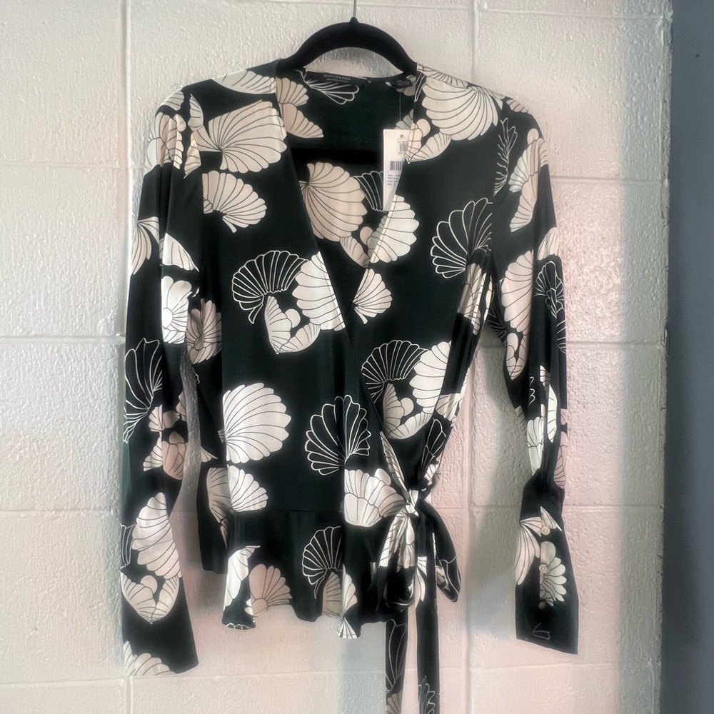 Scotch & soda wrap blouse, NWT small